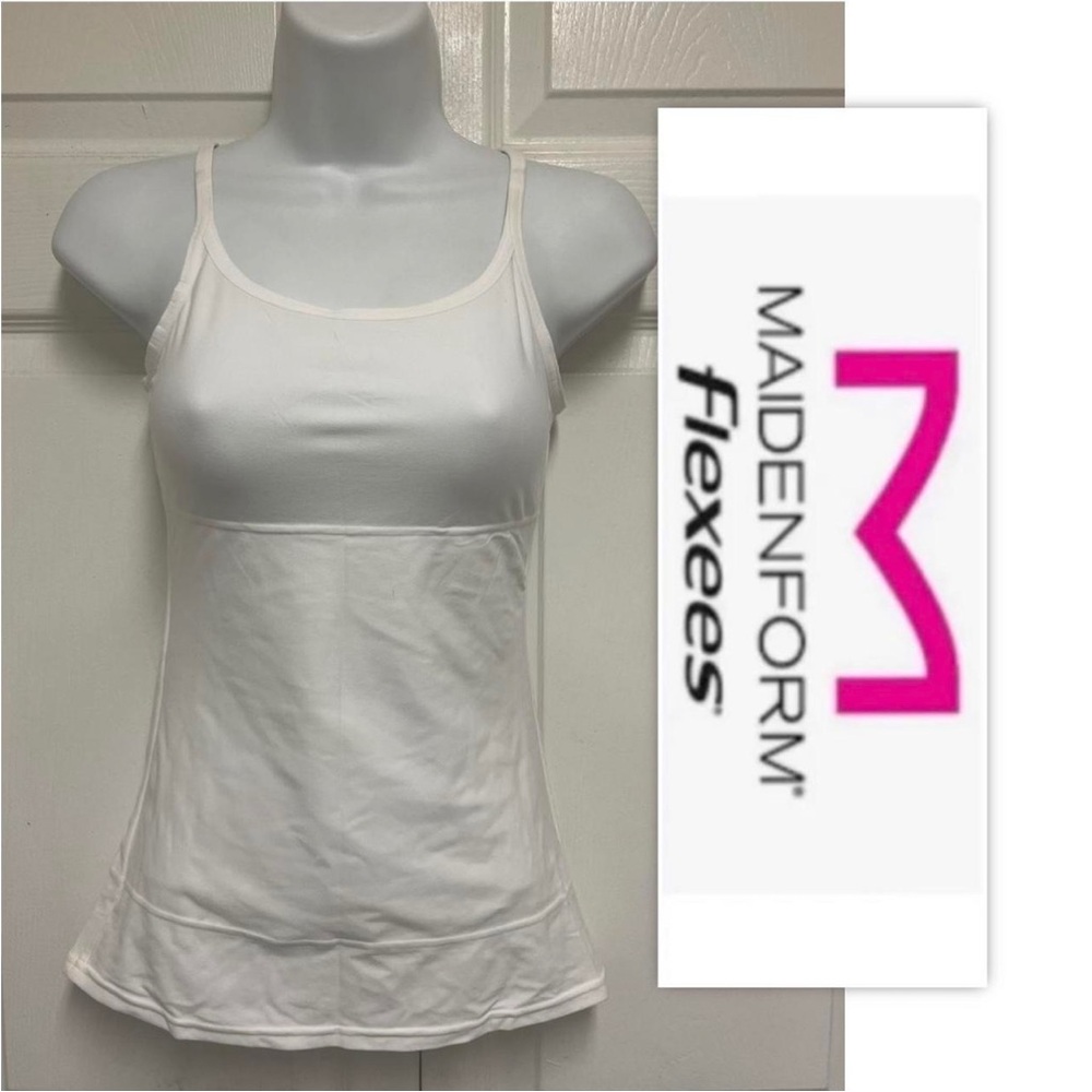 Maidenform White Long-Length Firm Shaping Camisole